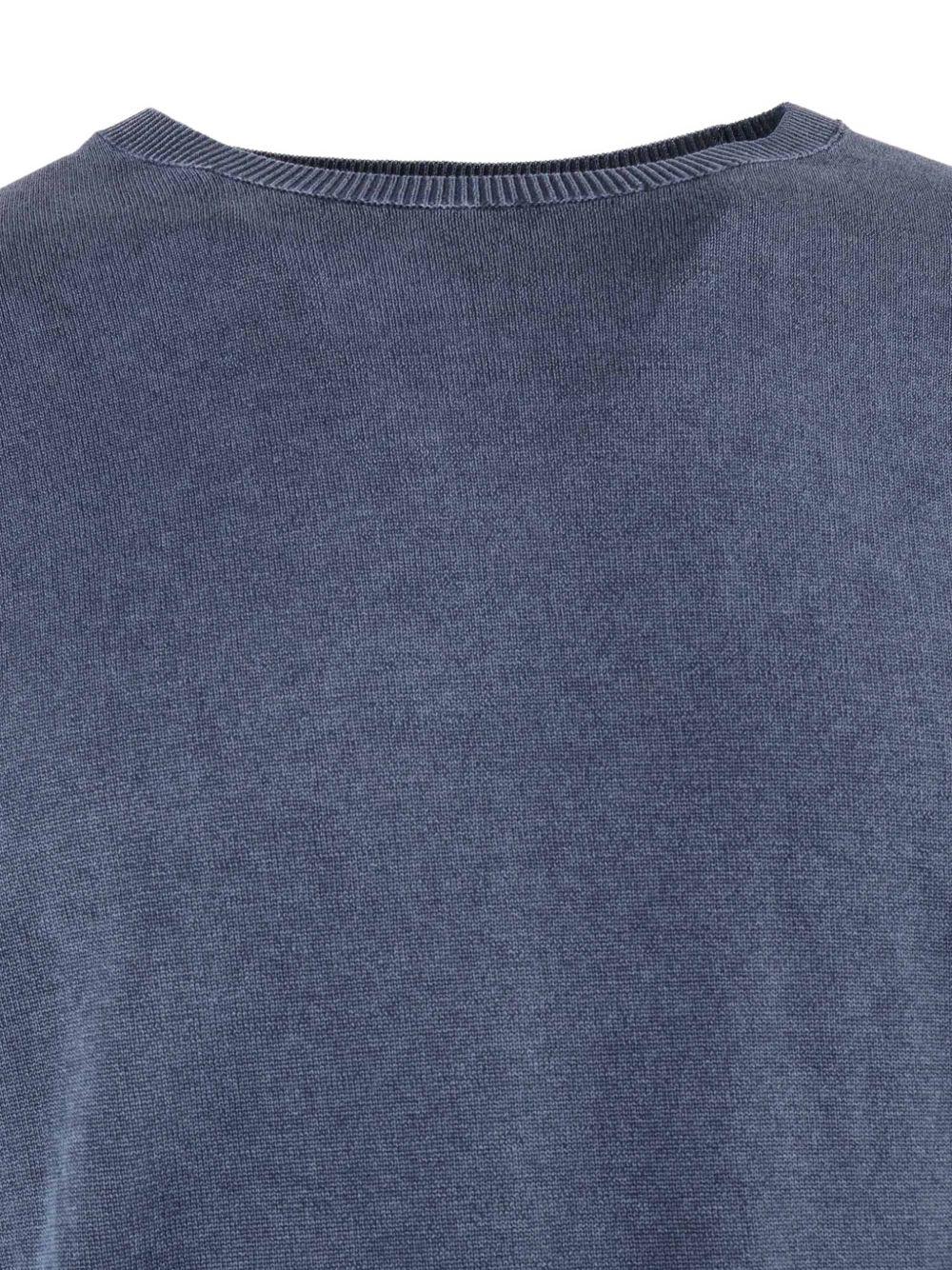 RRD ROBERTO RICCI DESIGNS Maglione girocollo blu con patch logo 