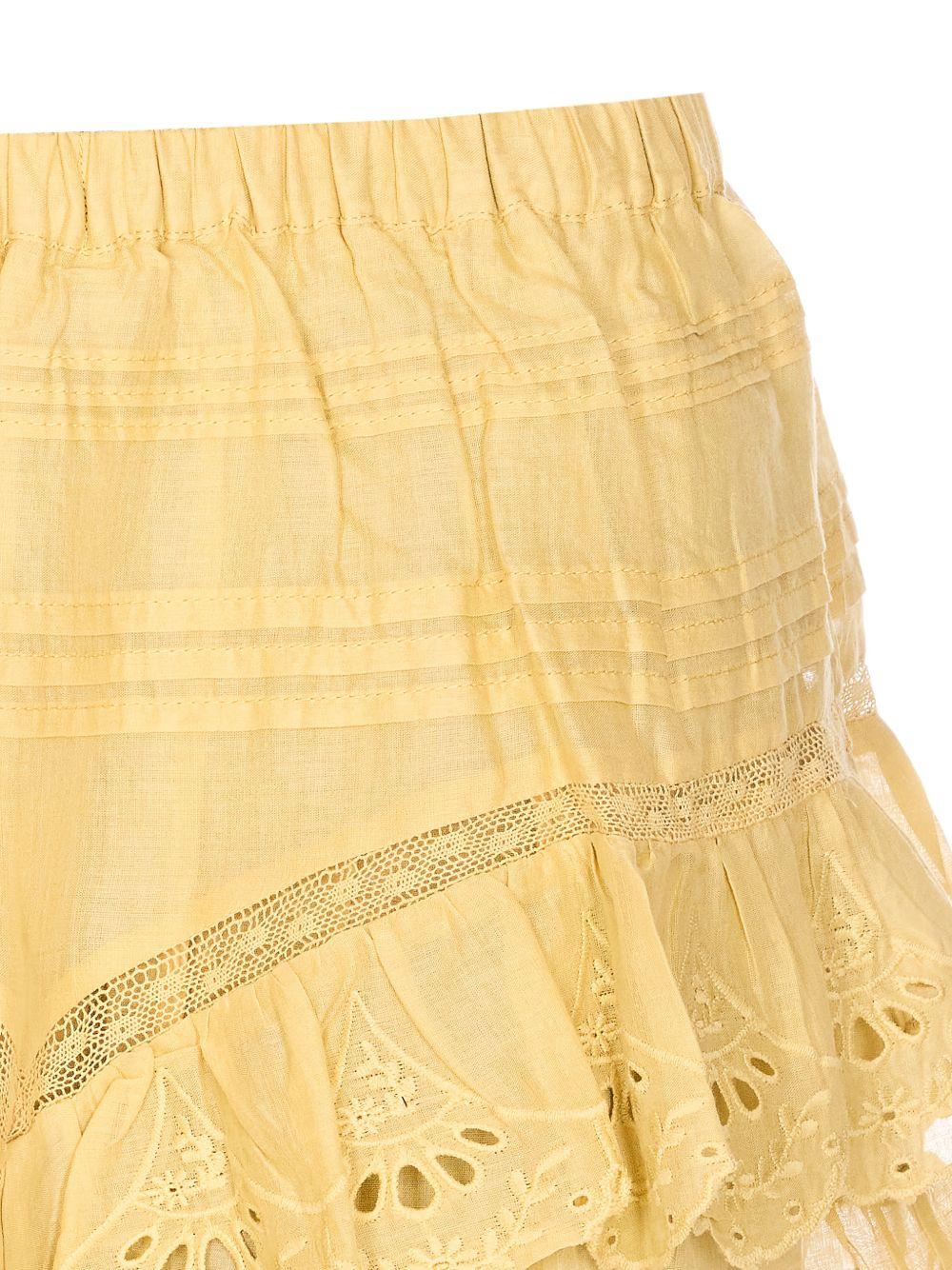 MARANT ETOILE Short in San Gallo giallo 