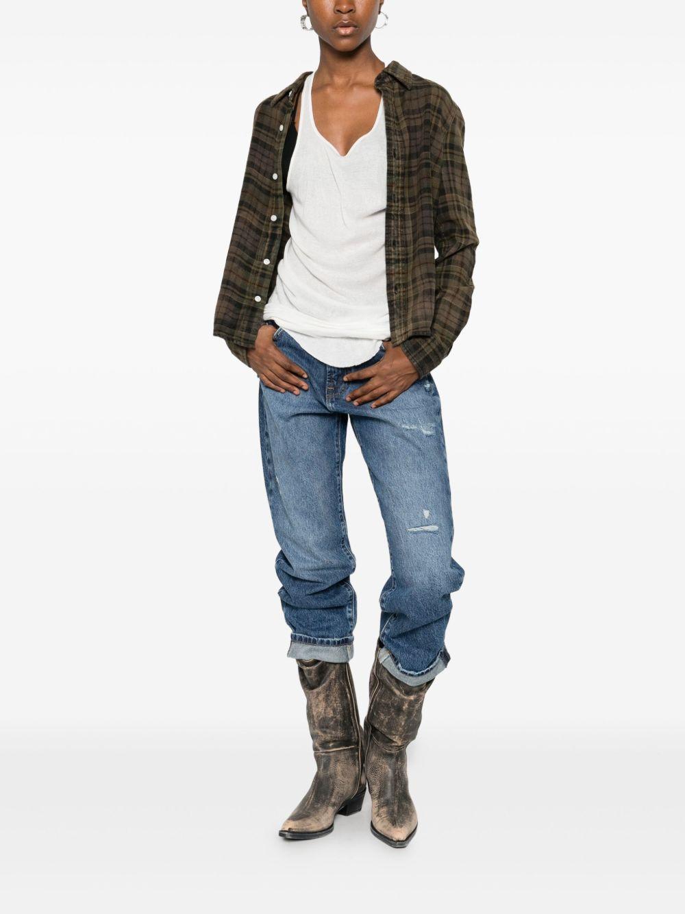 STAFF Jeans denim Ashley in cotone blu 