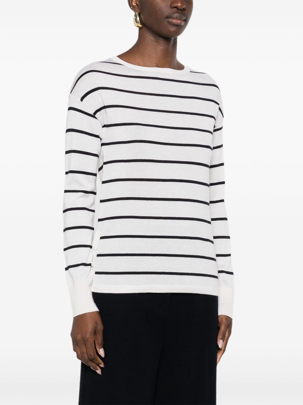 MAX MARA Maglia girocollo Bella in cashmere a righe 
