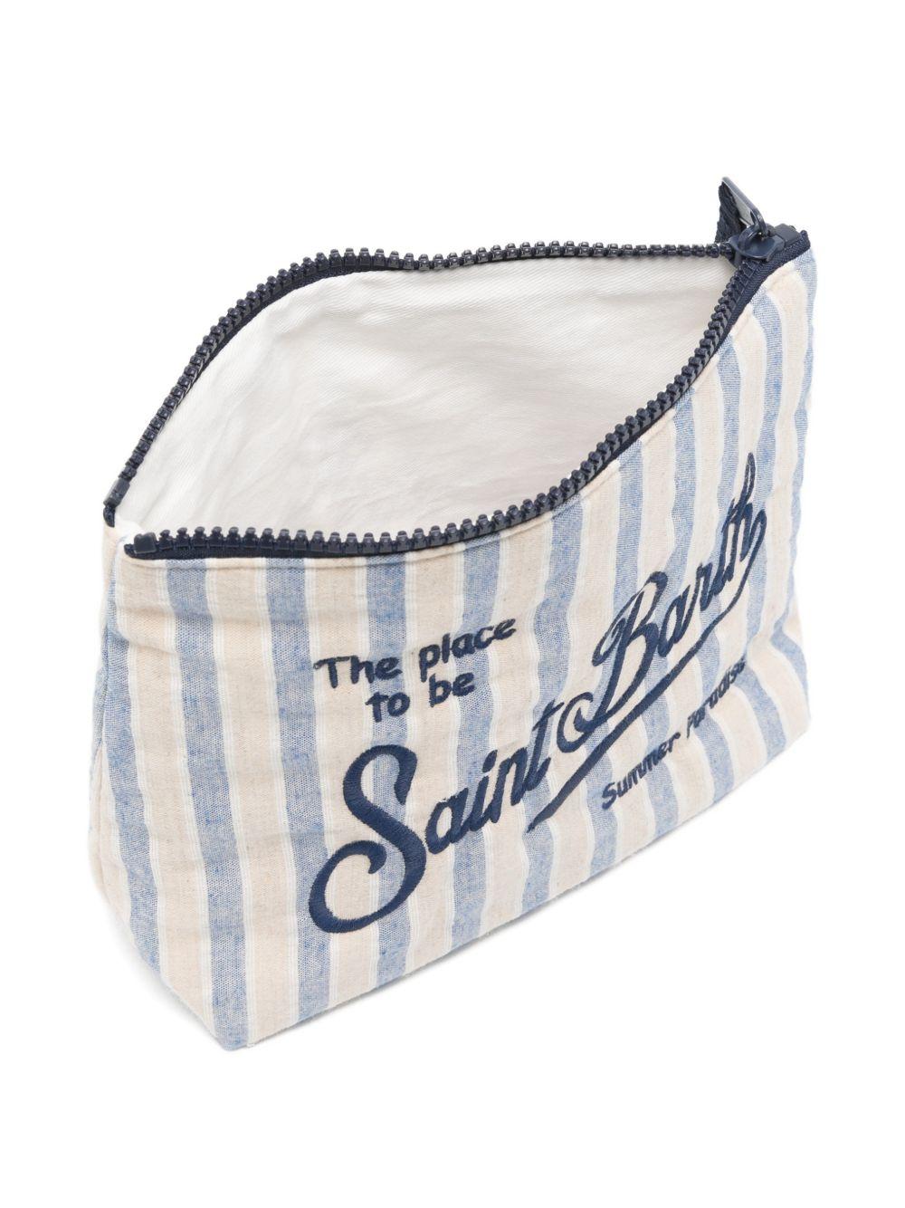MC2 SAINT BARTH Pochette Aline in cotone a righe 