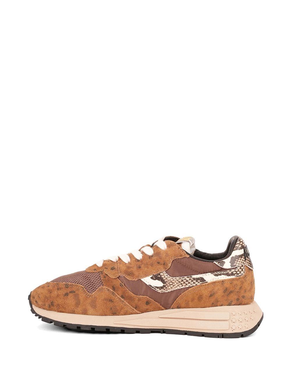 AUTRY Sneakers Reelwind in suede e nylon con dettagli animalier 