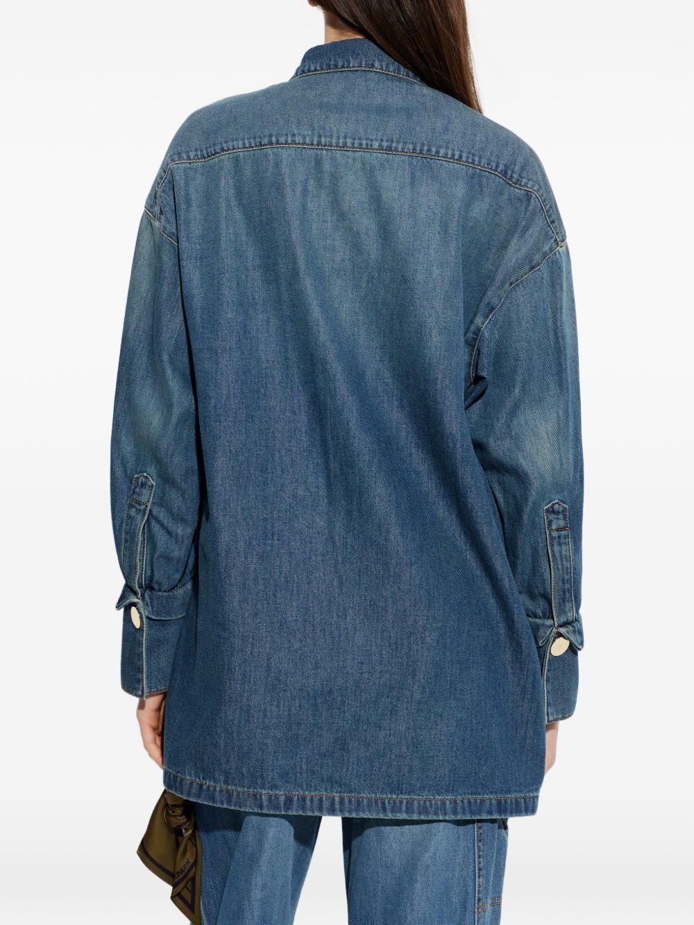 DARKPARK Camicia Jodie in cotone denim blu 