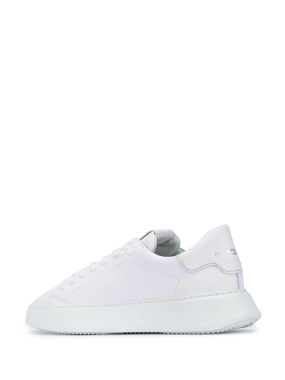 PHILIPPE MODEL Sneakers 'Temple' in pelle di vitello bianca 