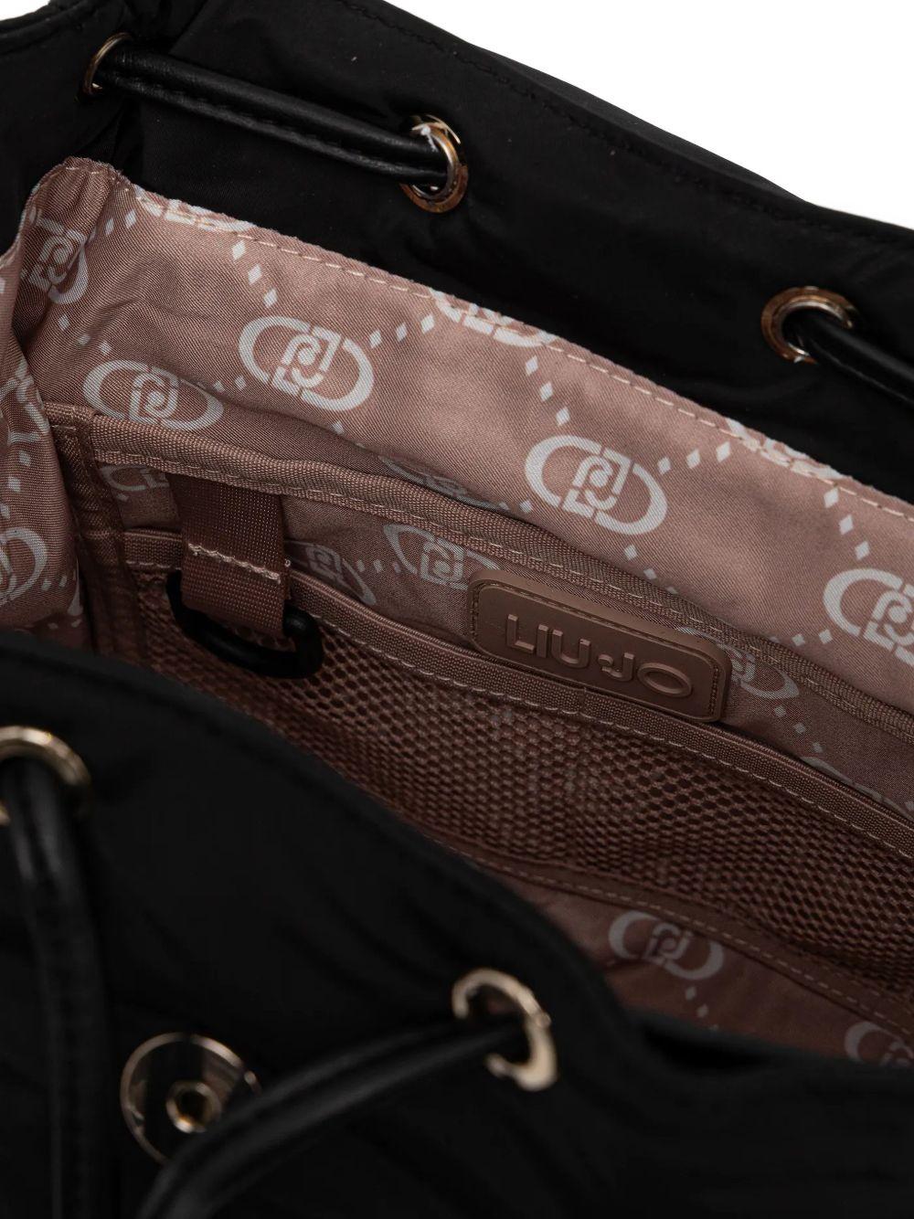 LIUJO Zaino nero con tasche esterne 