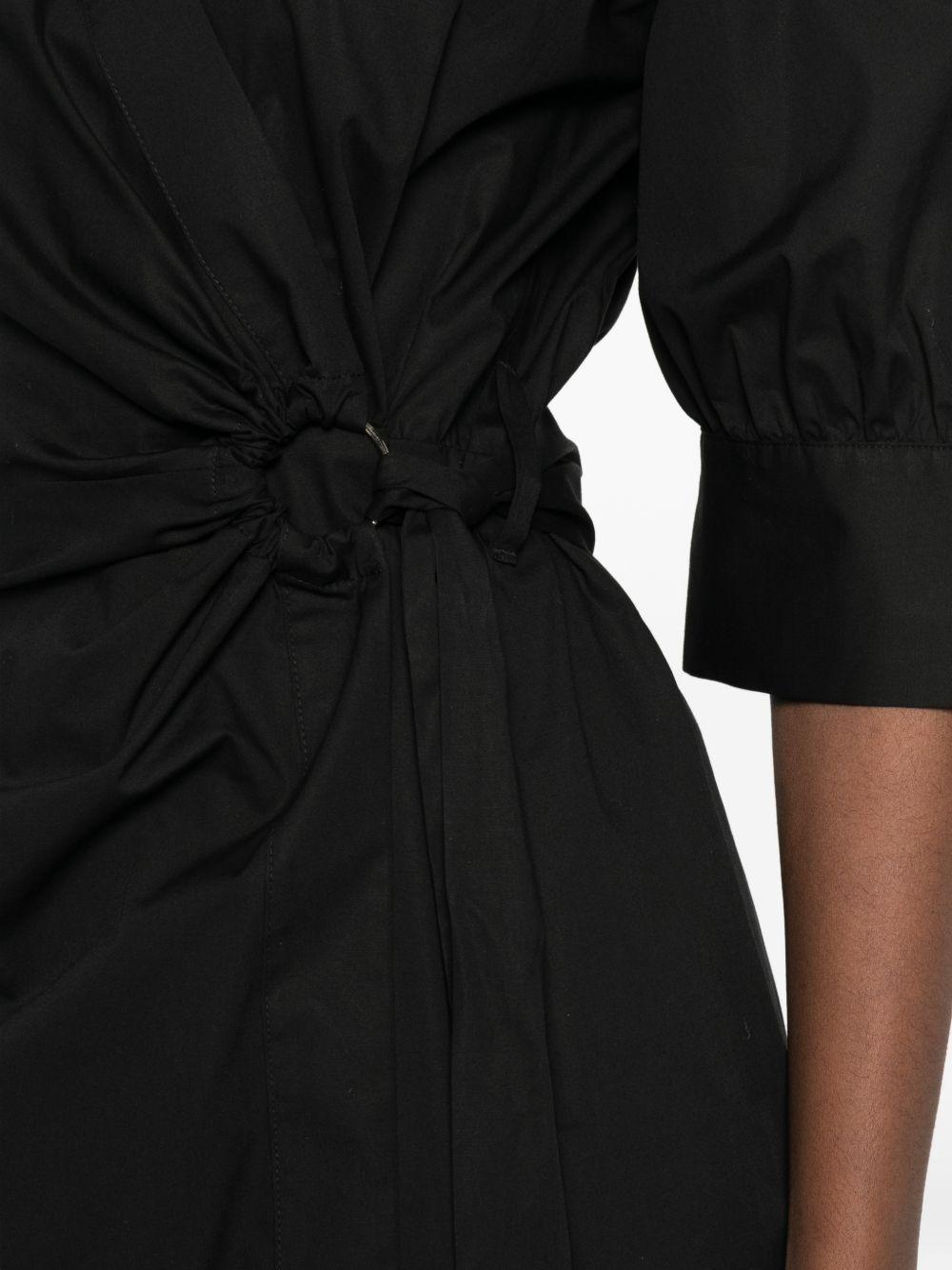 PINKO Abito nero con chiusura in vita 