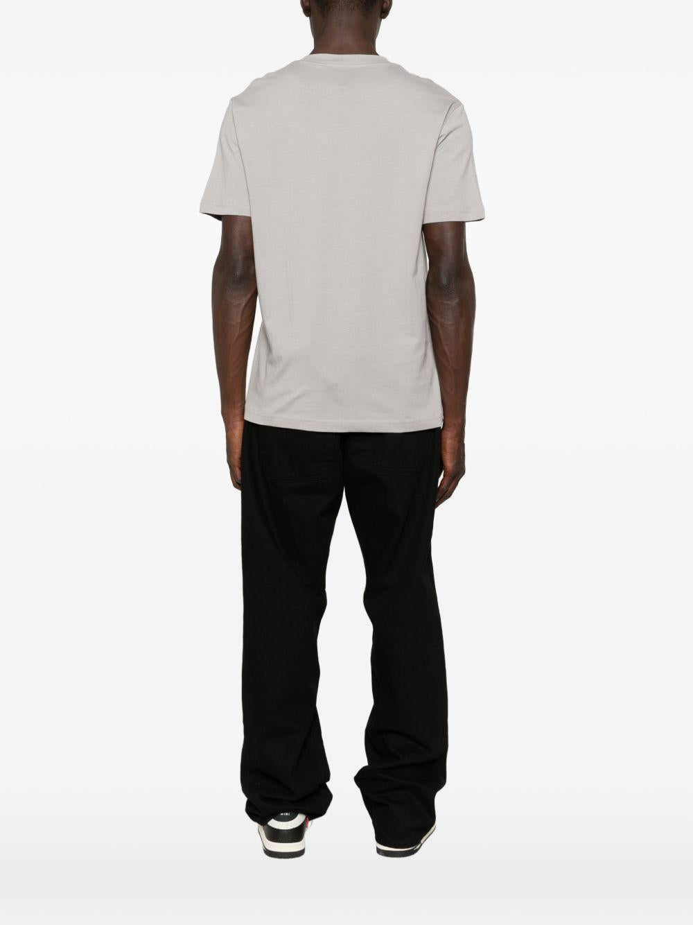 JOHN RICHMOND T-shirt in cotone grigia girocollo 