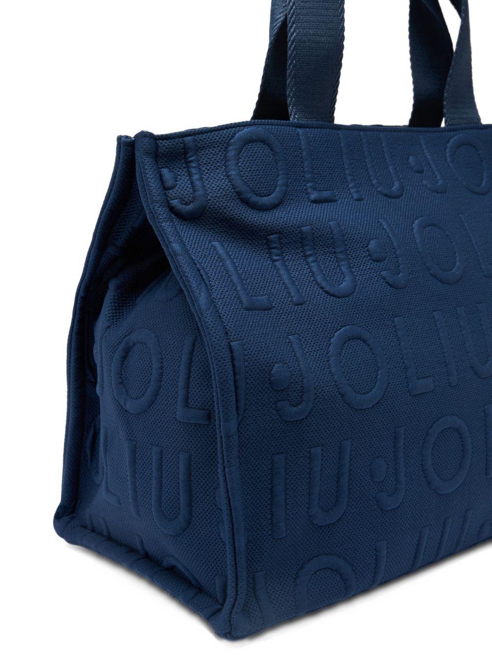 LIUJO Borsa tote color petrolio 