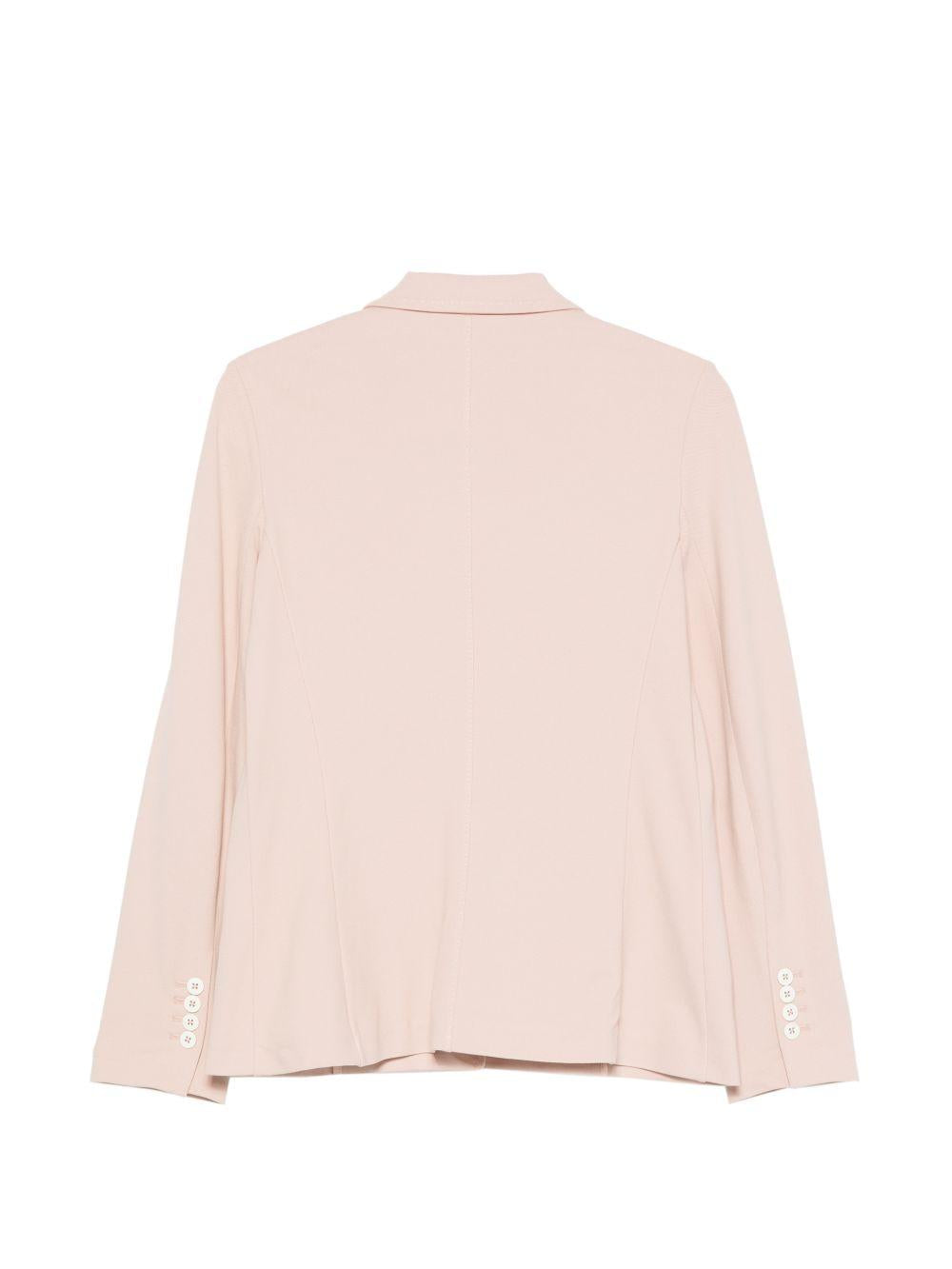CIRCOLO 1901 Blazer monopetto in cotone elasticizzato rosa chiaro 