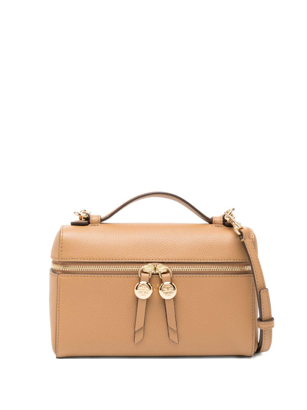 TORY BURCH Borsa a spalla 'Romy' in pelle marrone chiaro 