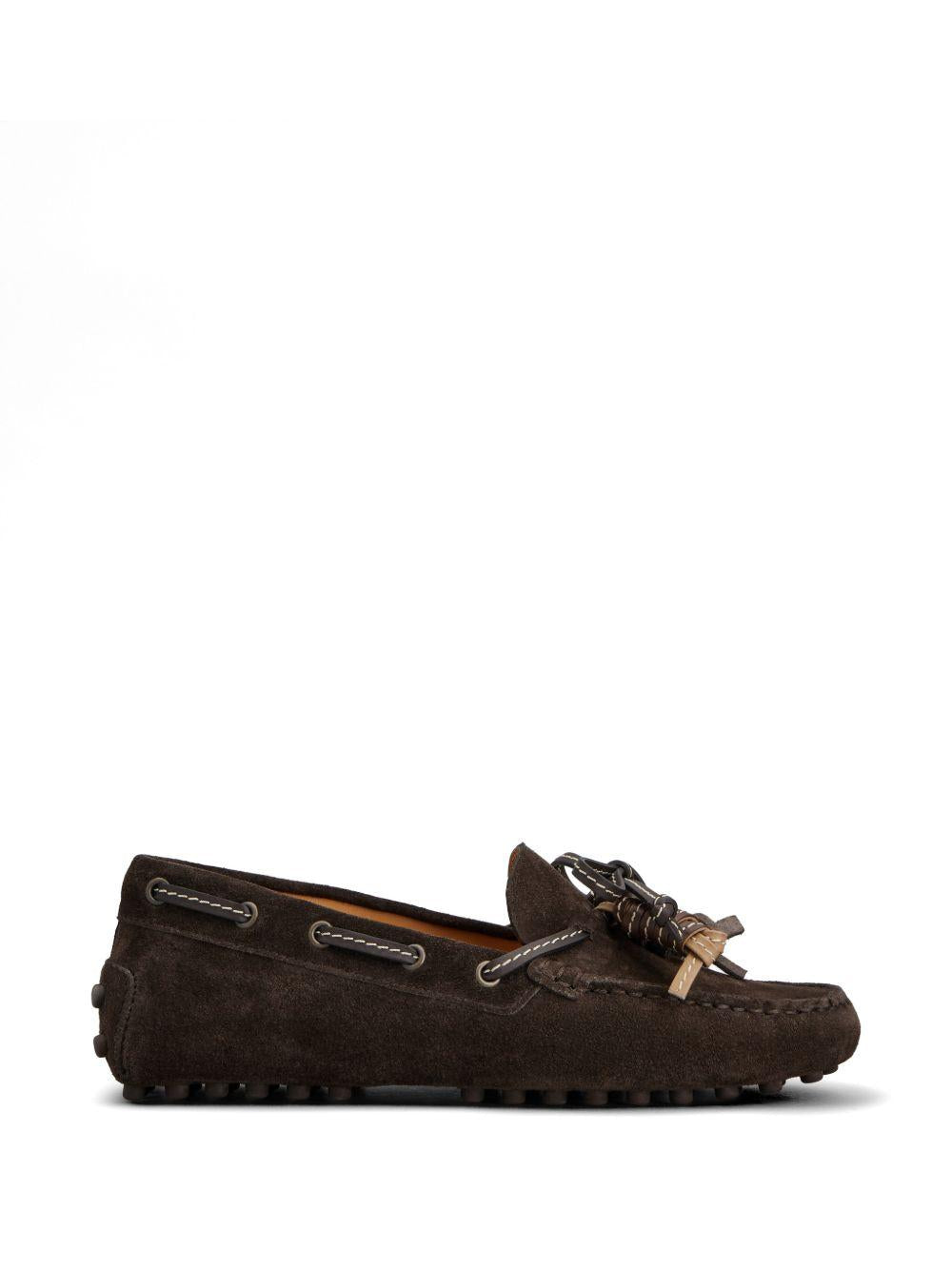 TODS Mocassini in pelle suede marrone 