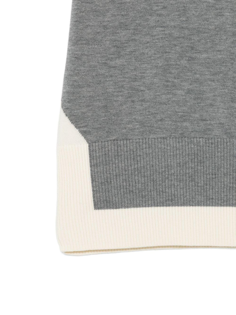 SEMICOUTURE Maglia Leya in cotone grigio a maniche corte 