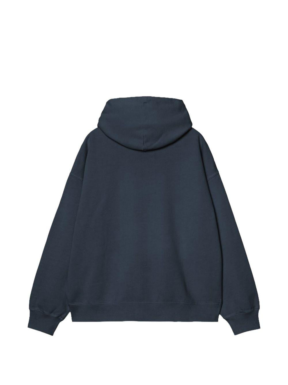CARHARTT WIP Felpa blu con cappuccio e zip 