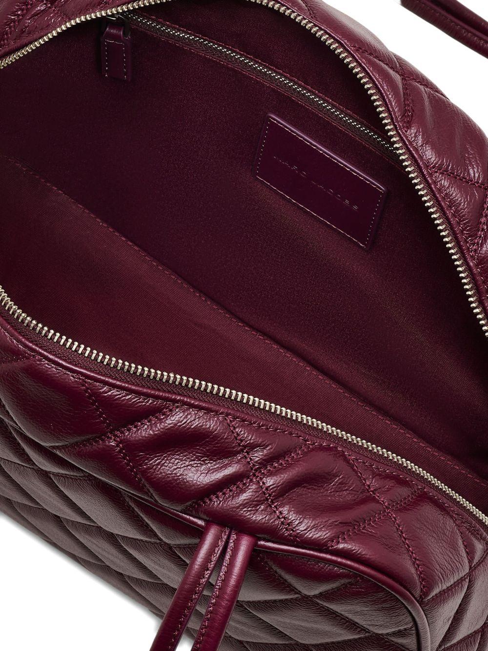 MARC JACOBS Borsa The Quilted Leather Dual Satchel bordeaux 