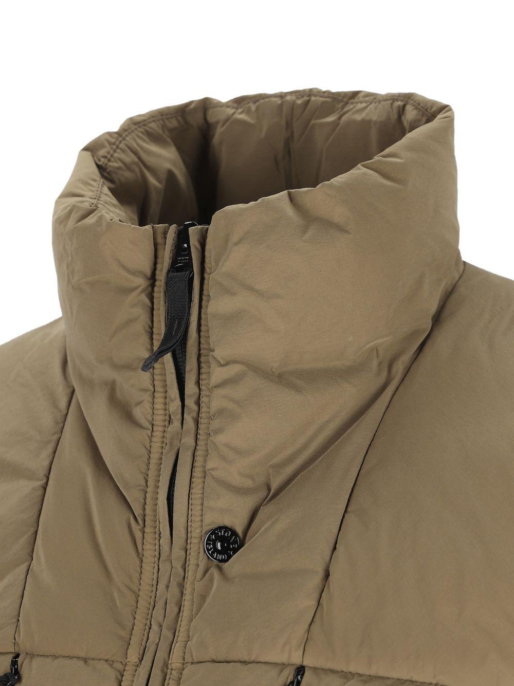 STONE ISLAND Gilet verde con tasche 