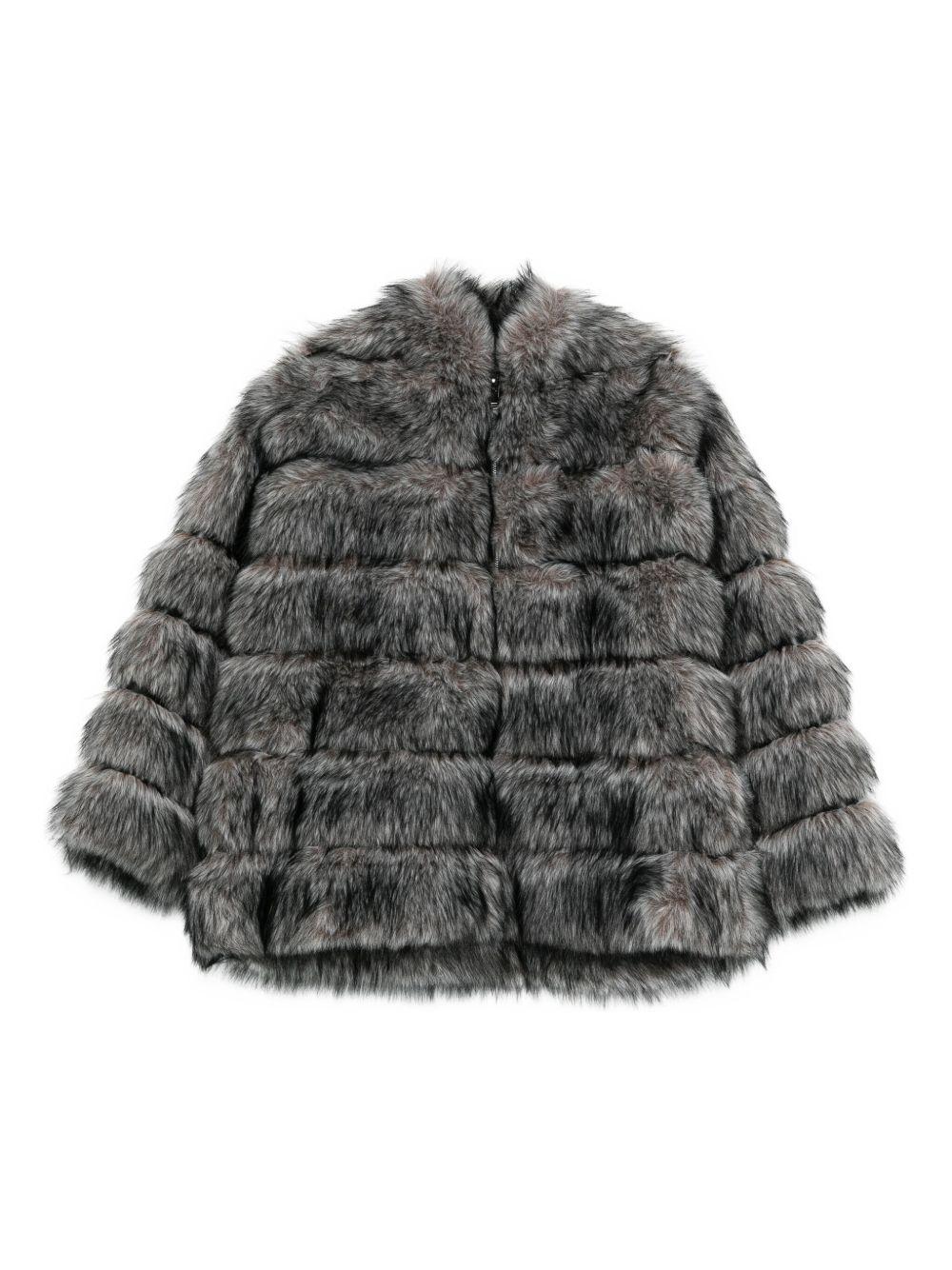 BETTA CORRADI Giacca oversize in pelliccia sintetica 