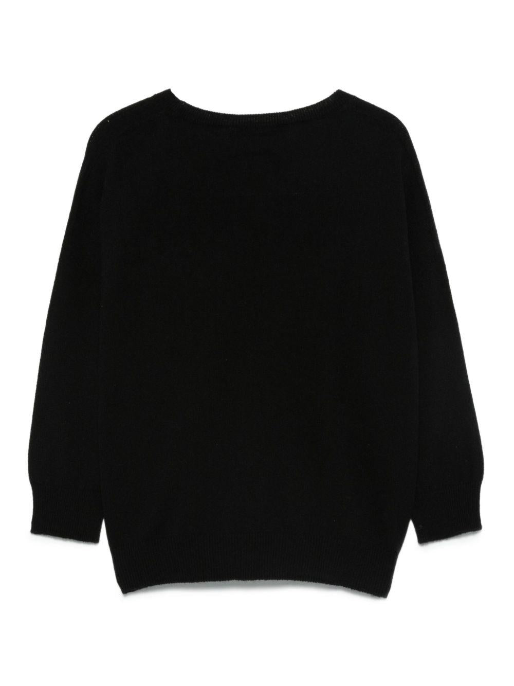 VANISE Maglia girocollo 'Megan Nero' 