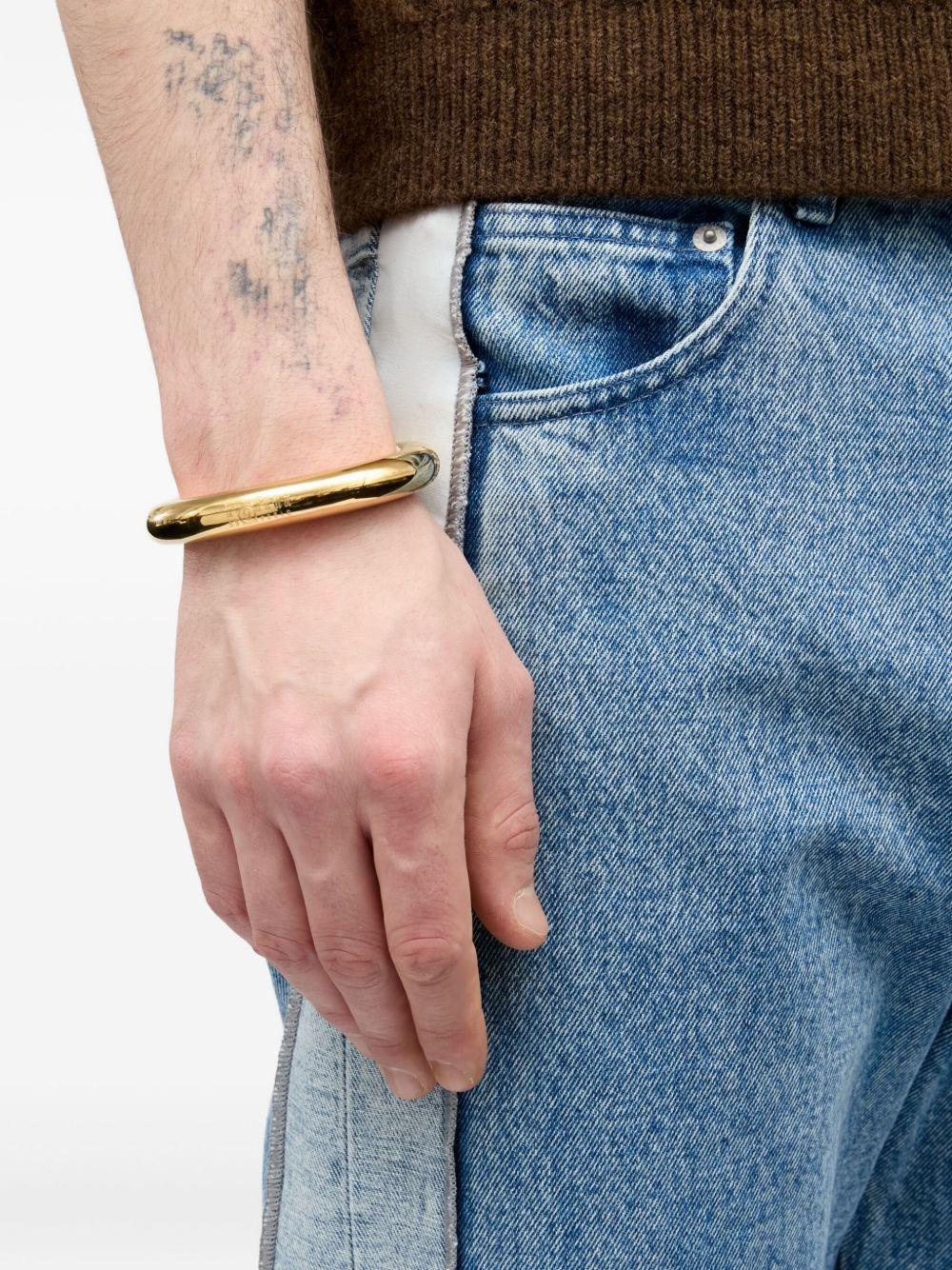 MM6 MAISON MARGIELA Braccialein metallo gold-tone con logo 