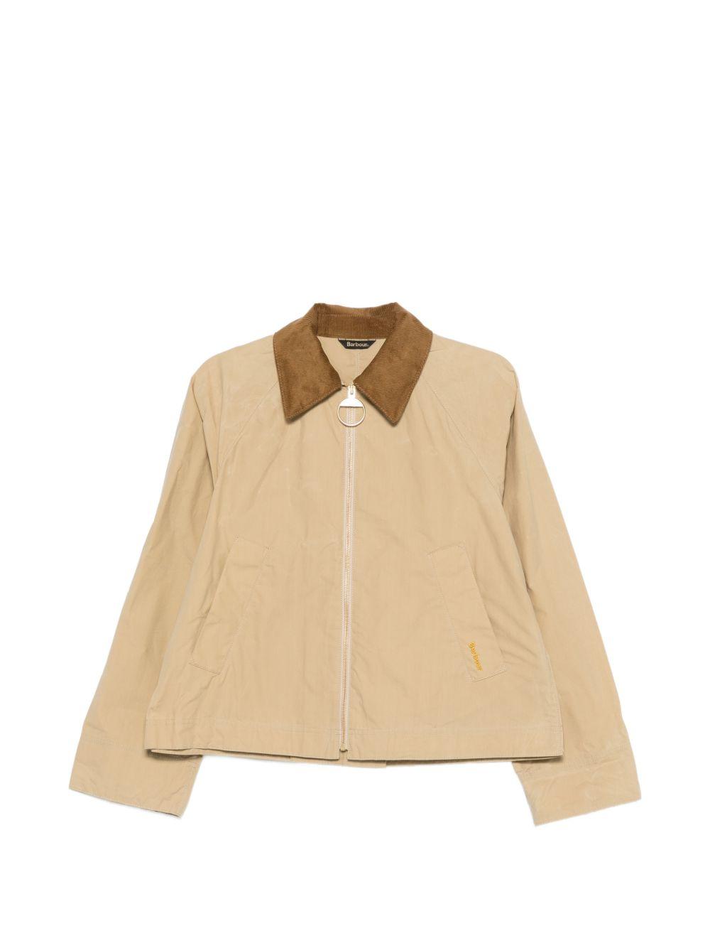 BARBOUR Giacca Catlin in cotone beige 