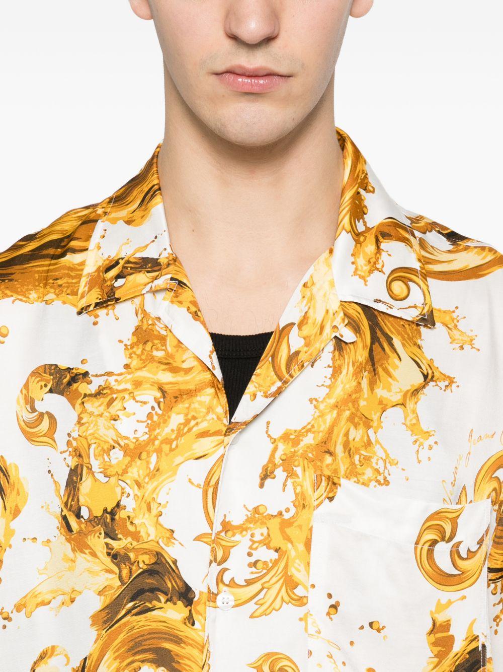 VERSACE JEANS COUTURE Camicia a maniche corte con stampa 