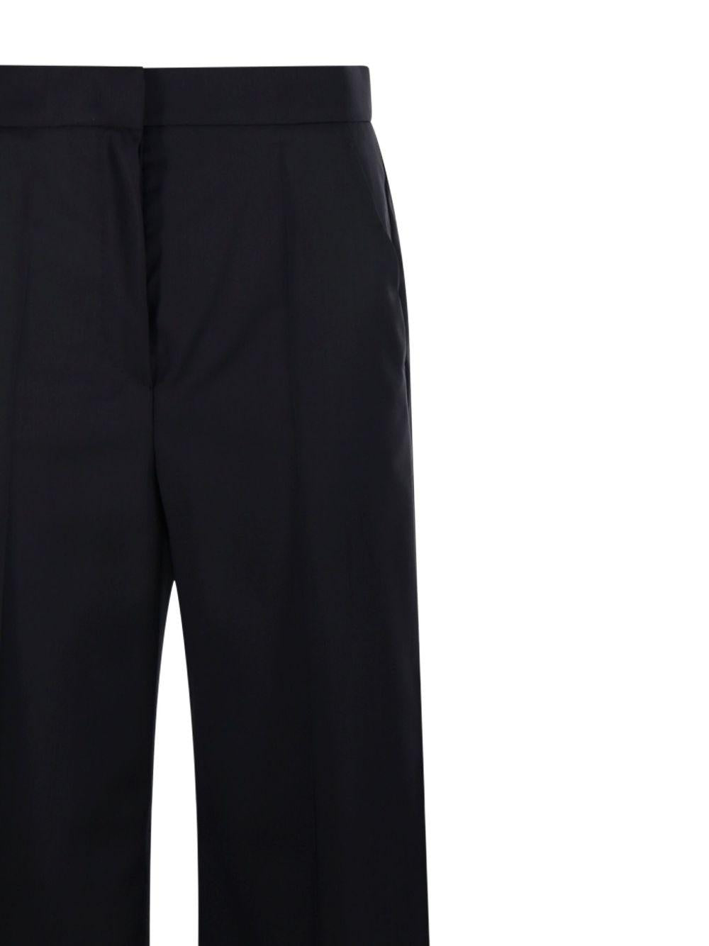 MAX MARA Pantalone 'Fernet' in tela di pura lana leggera vita 
