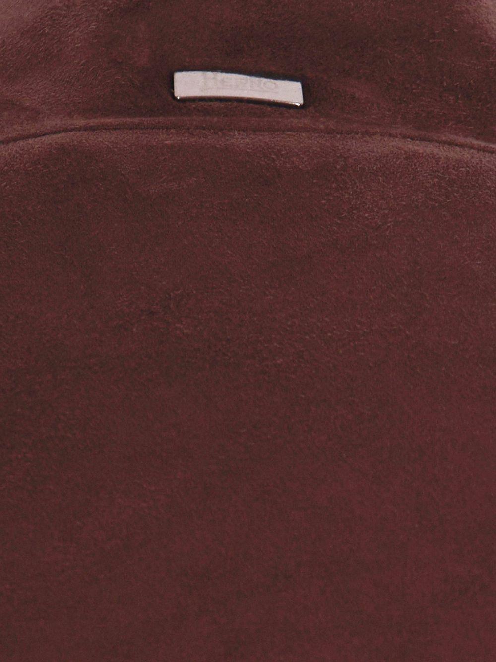 HERNO Bomber marrone con zip frontale 