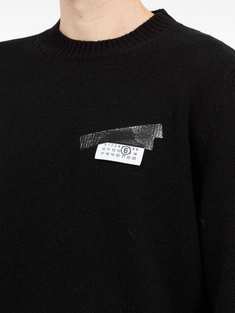MM6 MAISON MARGIELA Maglia girocollo con logo 