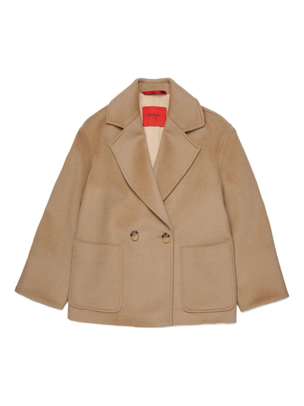MAX e CO Cappotto corto in lana beige 