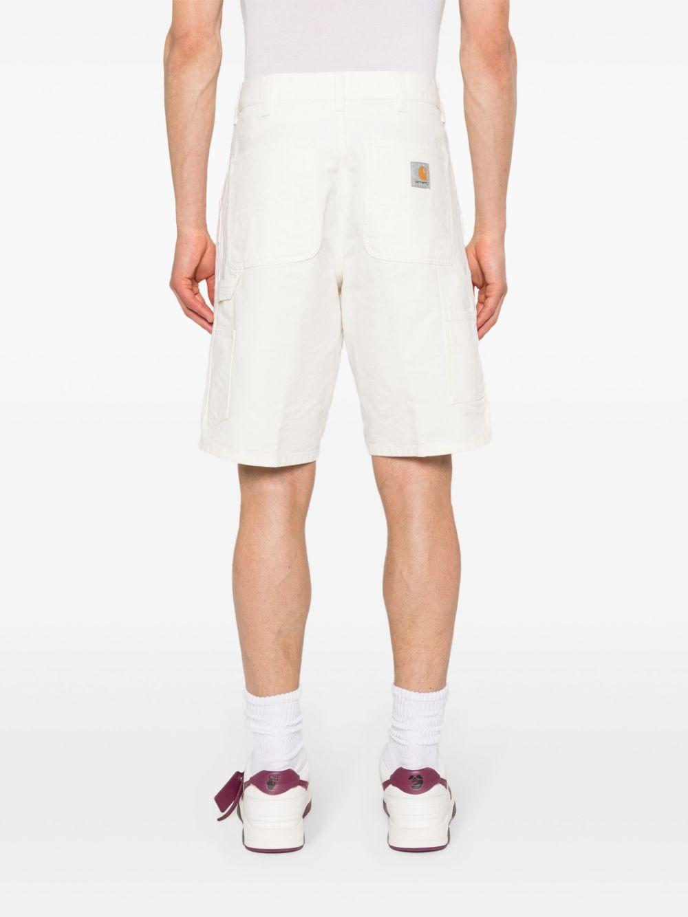 CARHARTT WIP Bermuda in jeans bianco 