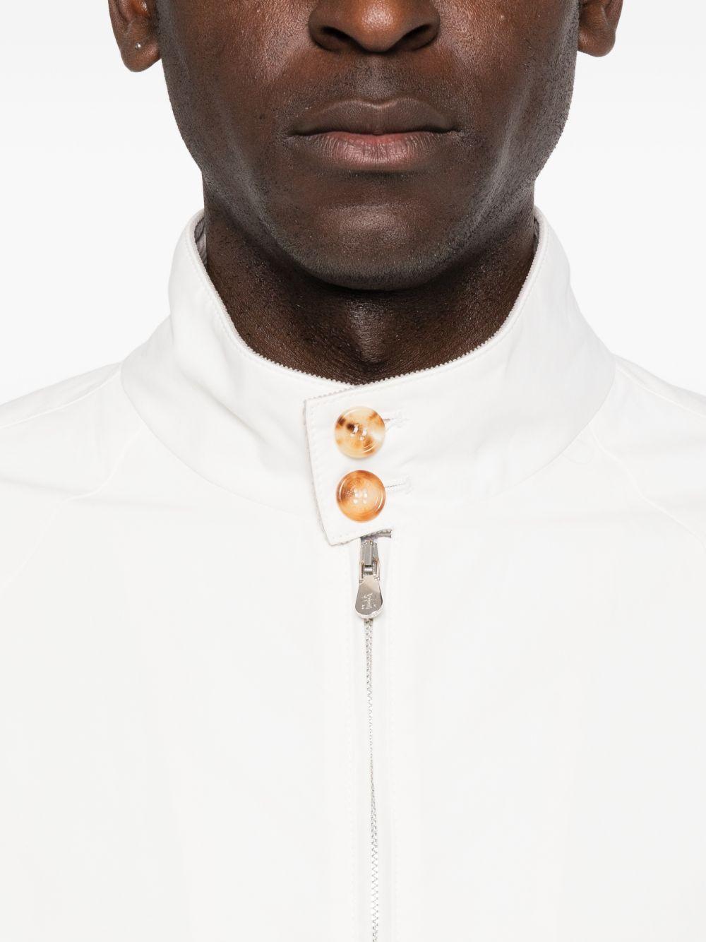 BRUNELLO CUCINELLI Giacca bianca con zip 