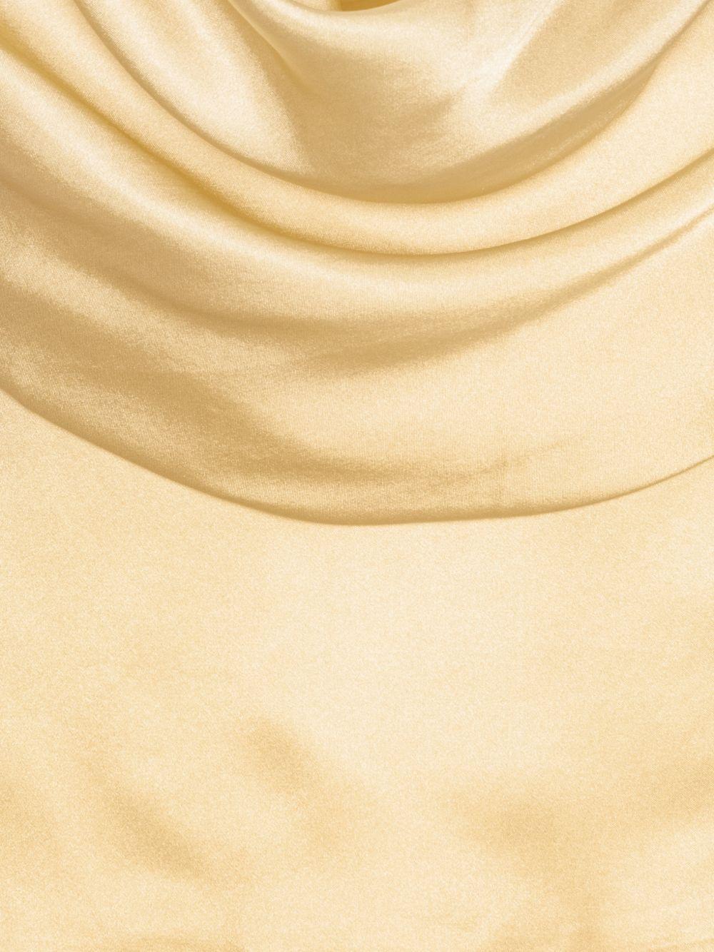 ROTATE Top giallo senza maniche con zip 