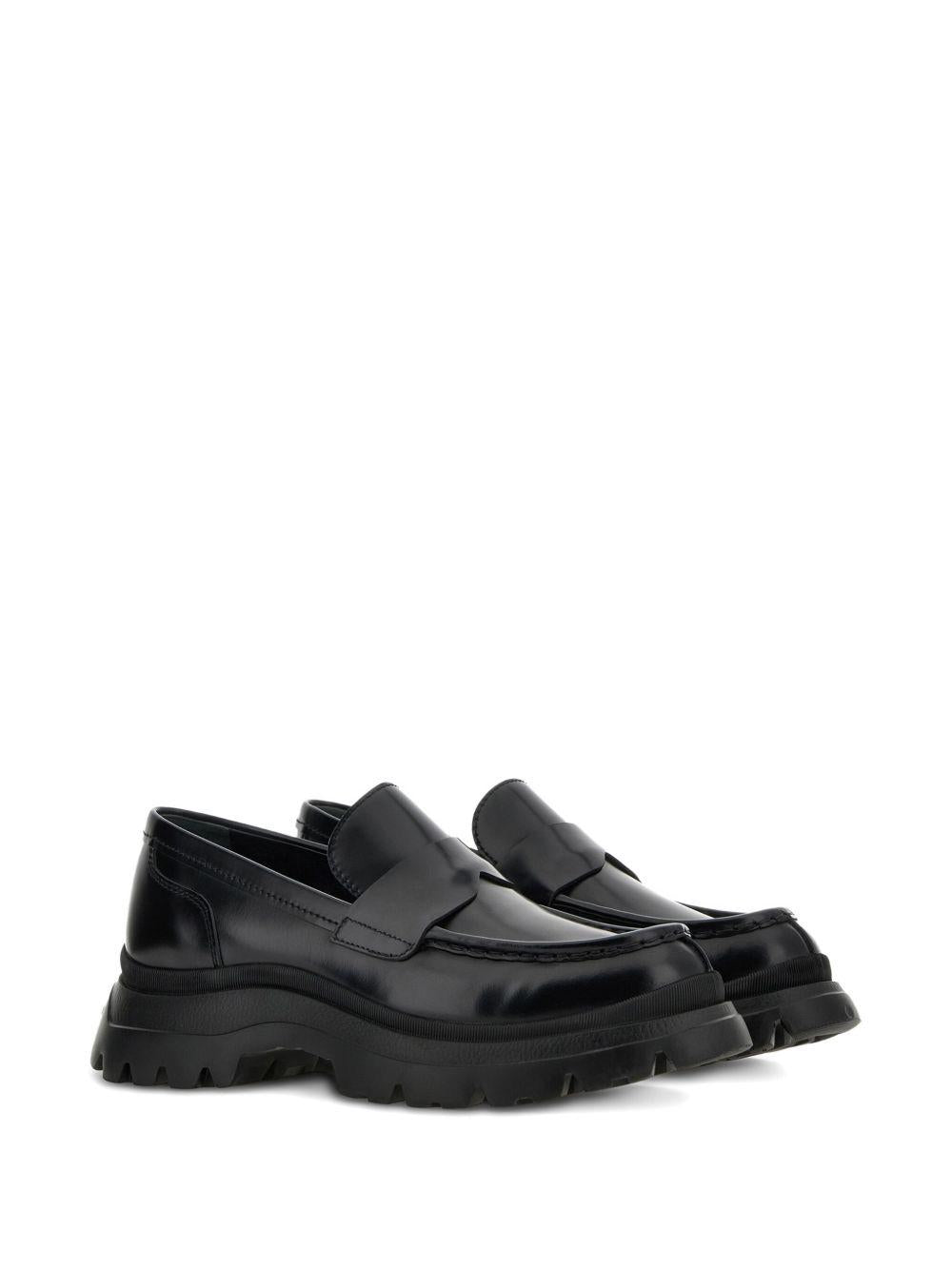 HOGAN H692 chunky loafers in black calf leather 