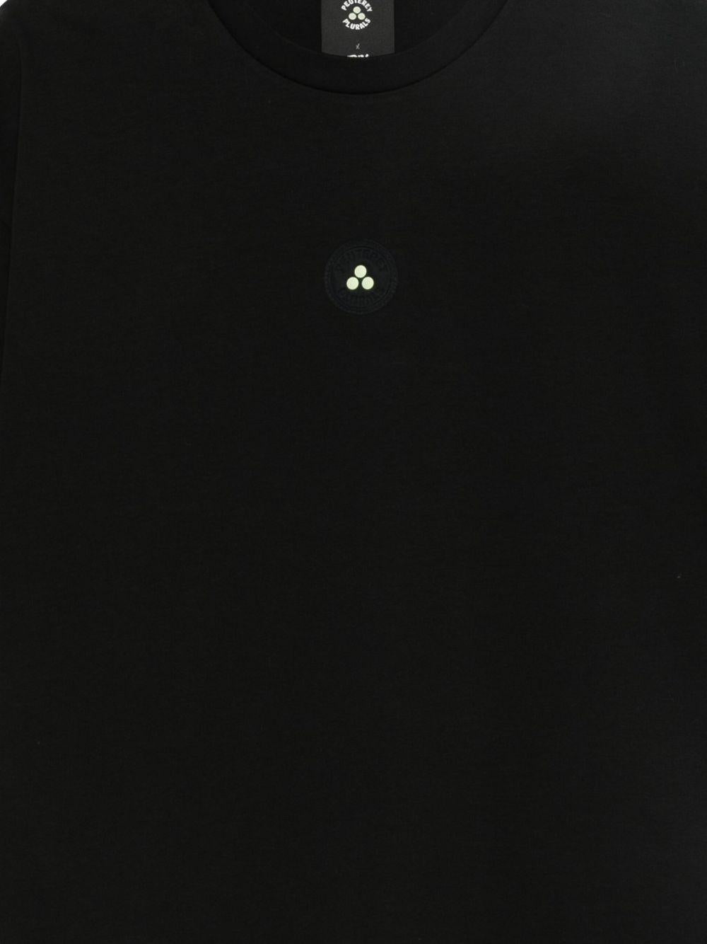 PEUTEREY T-shirt a maniche corte nera 