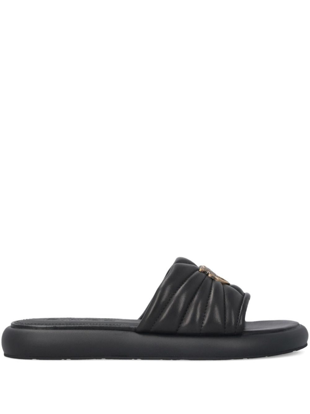PINKO Ciabatte 'Fiona' in pelle nera 