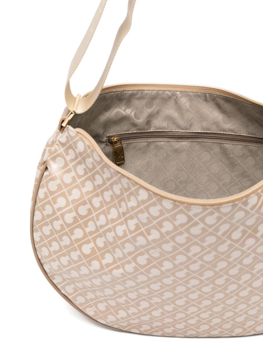 GHERARDINI Borsa a spalla Softy a mezza luna beige 