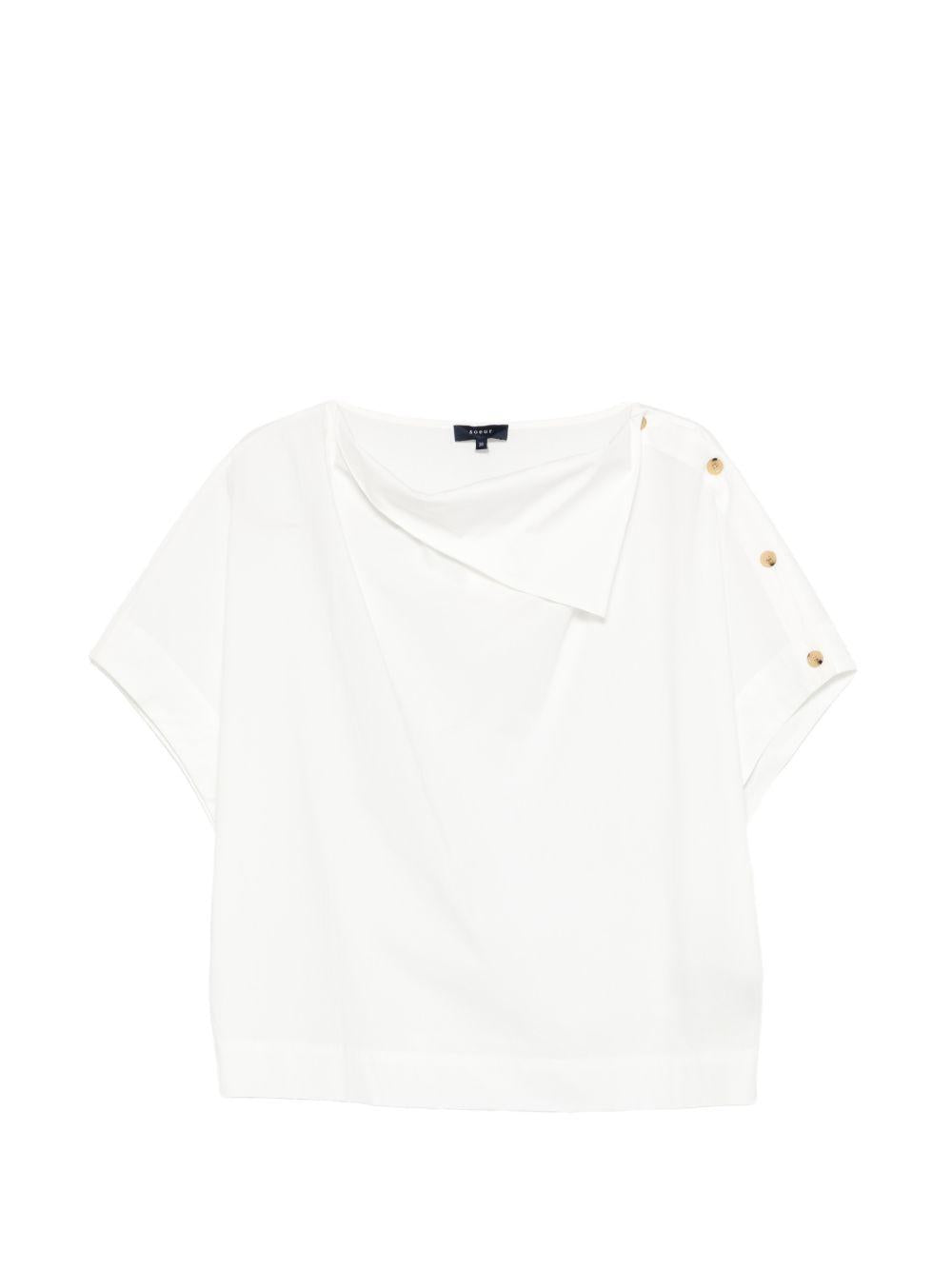 SOEUR Blusa Issa in cotone bianco 