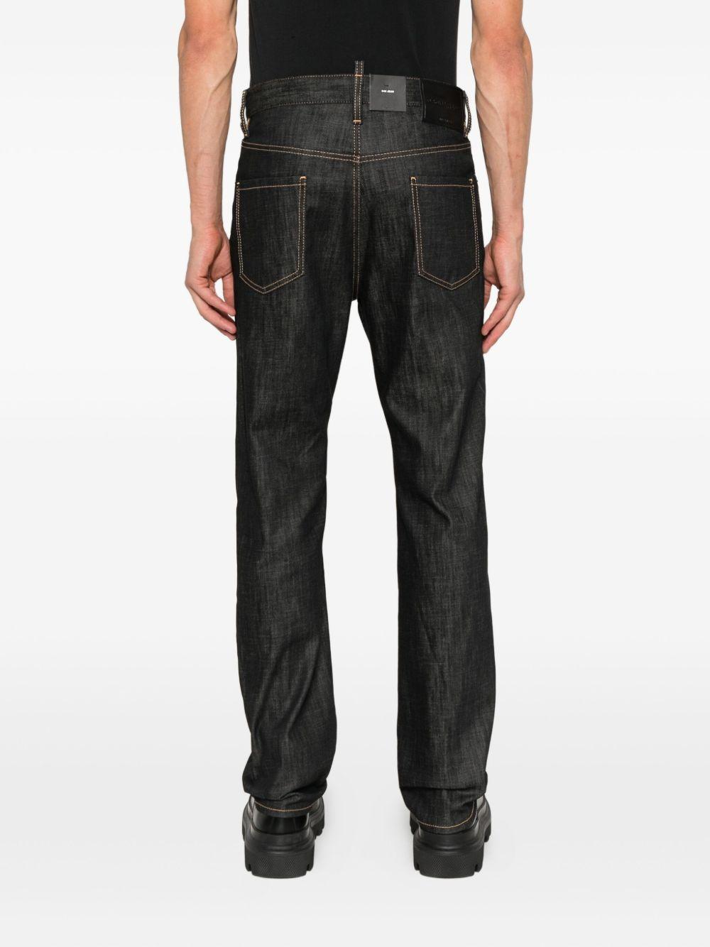 DSQUARED2 Jeans in cotone con cuciture a contrasto 