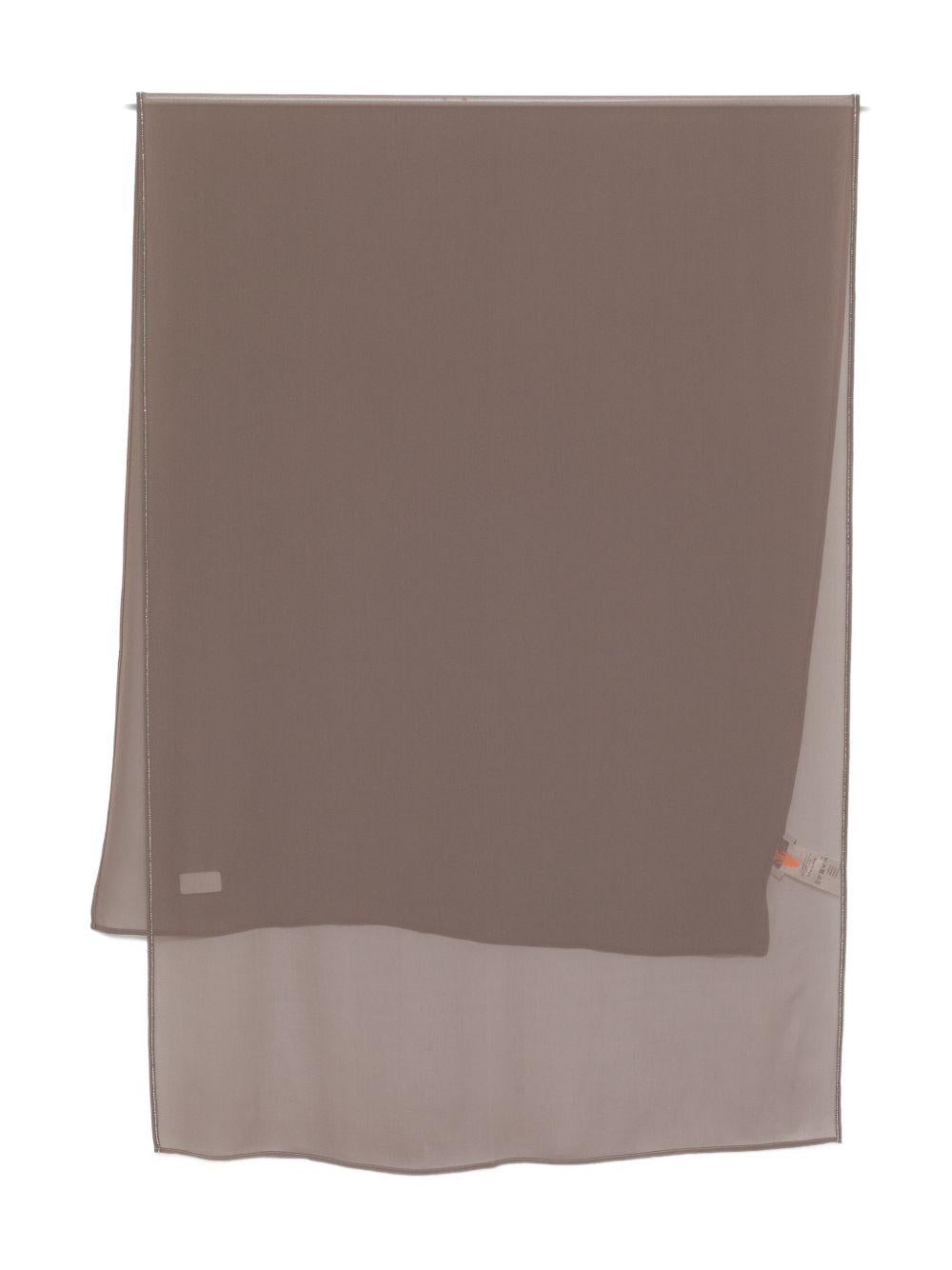 PESERICO Sciarpa foulard color tortora 