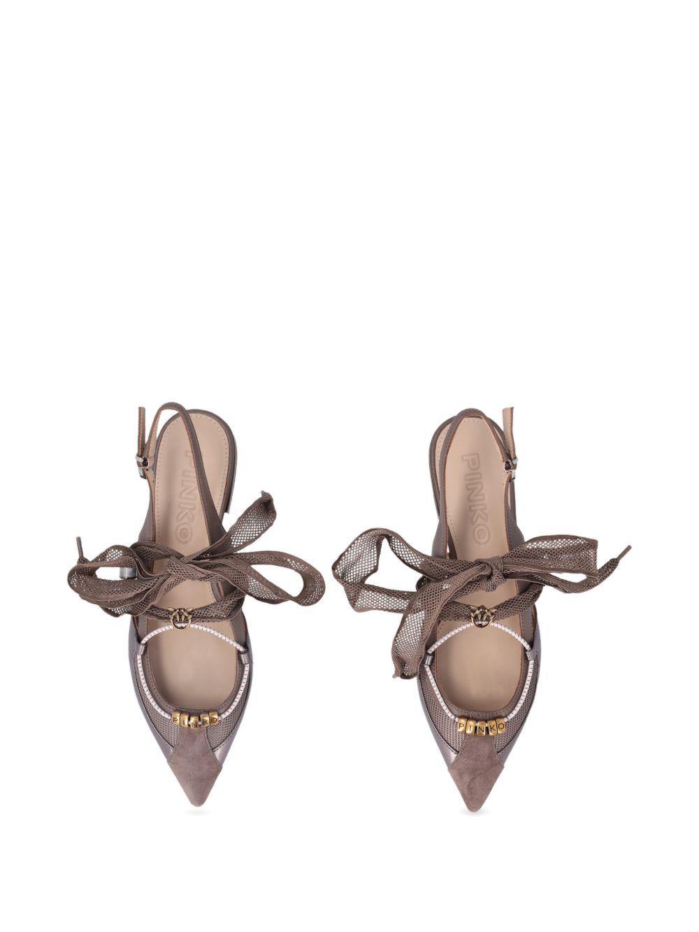PINKO Décolleté slingback marroni 'Gianira' 