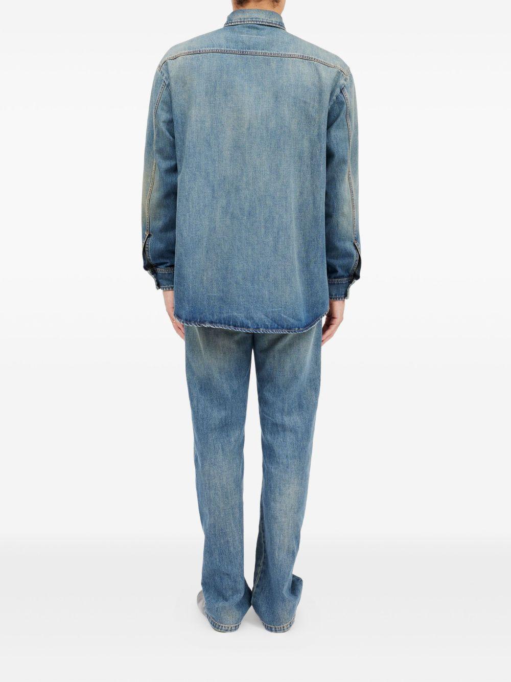 MM6 MAISON MARGIELA Camicia in denim con tasca 