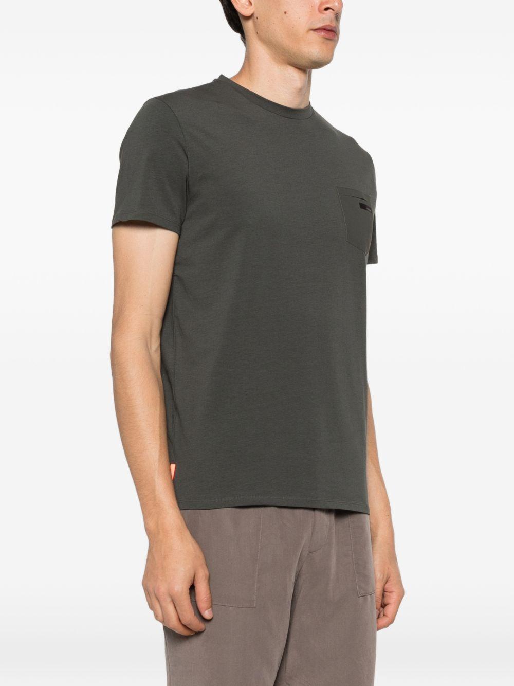 RRD ROBERTO RICCI DESIGNS T-shirt in cotone verde con tasca 