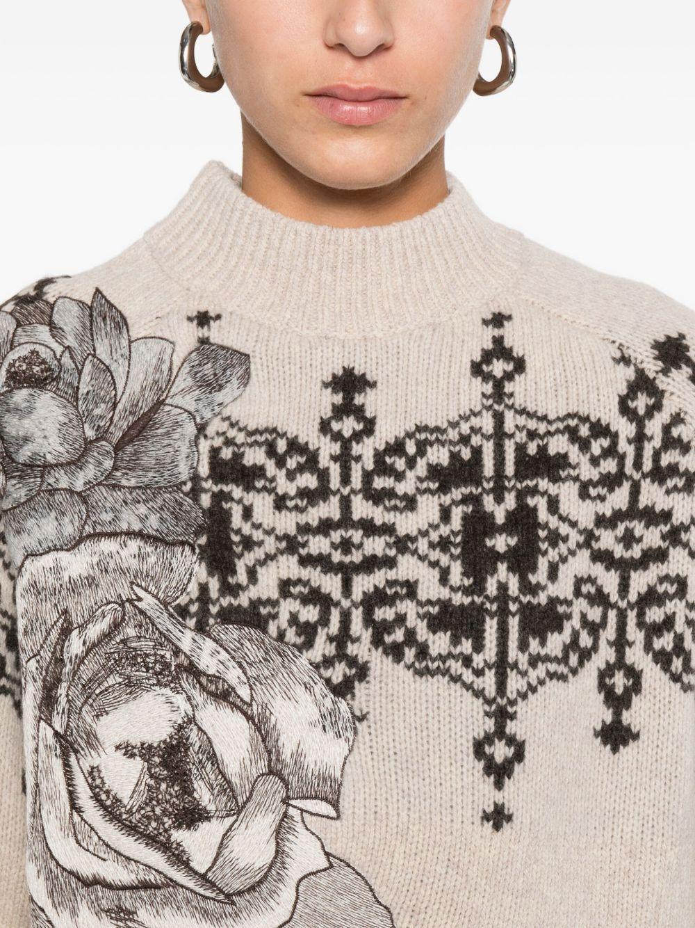 BLUGIRL Maglia in lana con stampa 