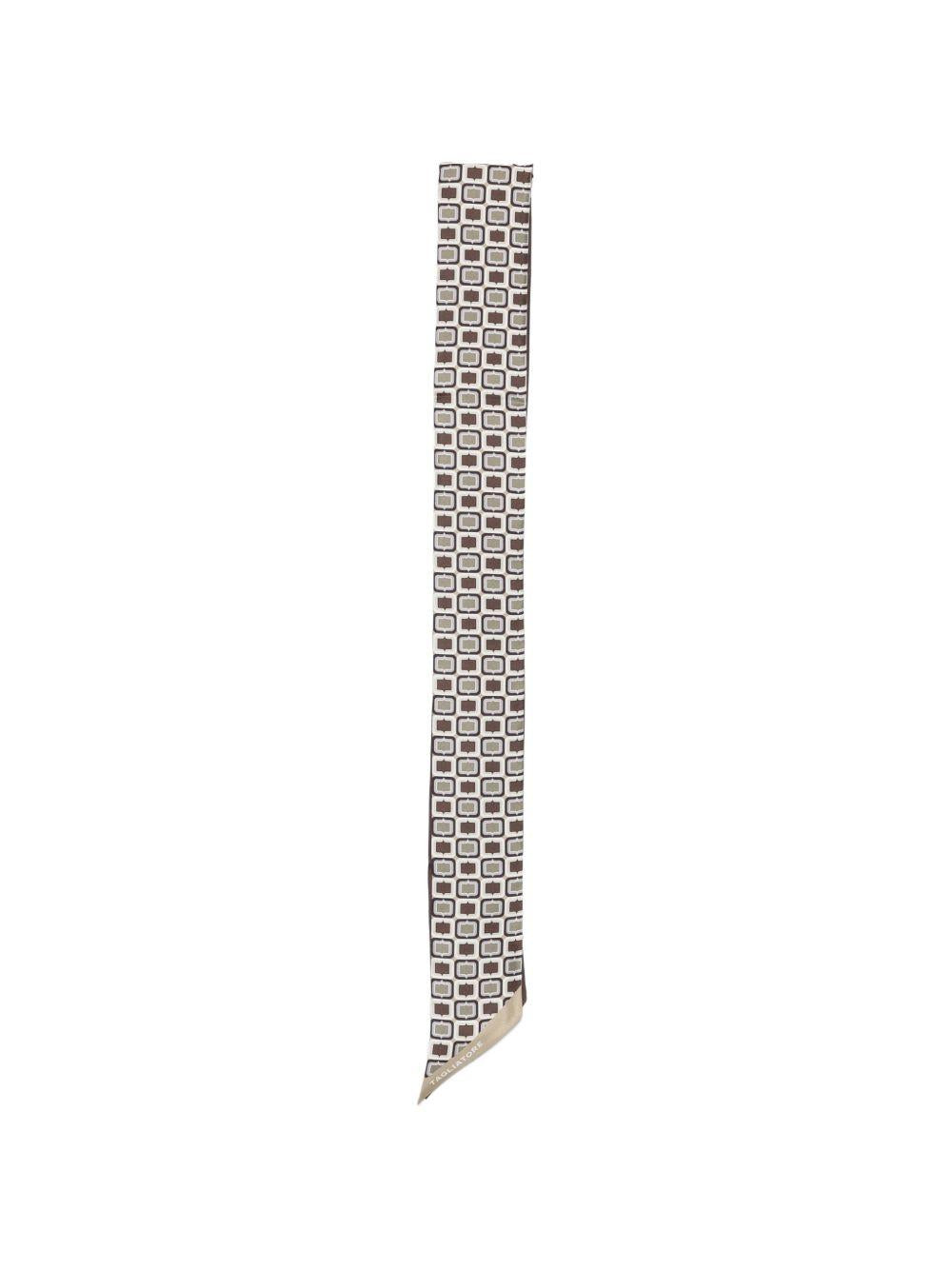 TAGLIATORE Sciarpa foulard con design grafico geometrico 