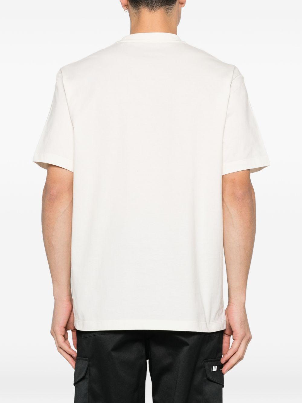 Y3 T-shirt in cotone bianco a maniche corte 