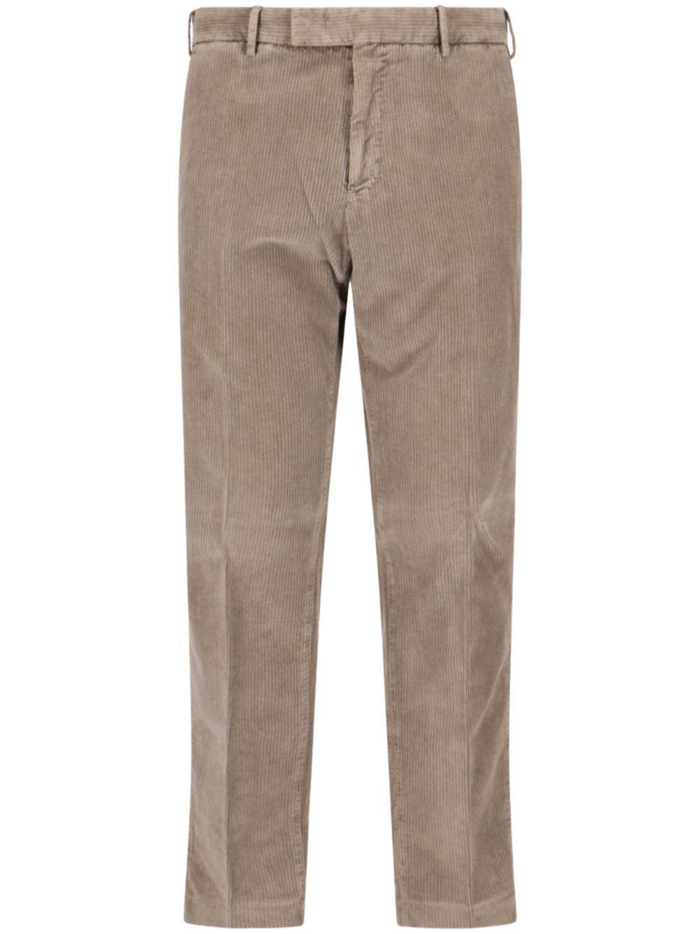 PT TORINO Pantaloni in velluto a costine beige 