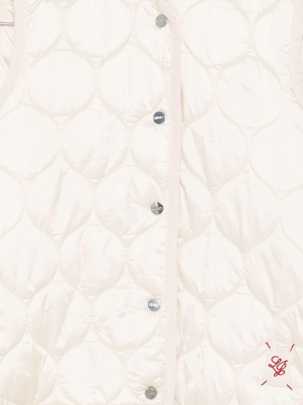 LIUJO Gilet bianco con design trapuntato 