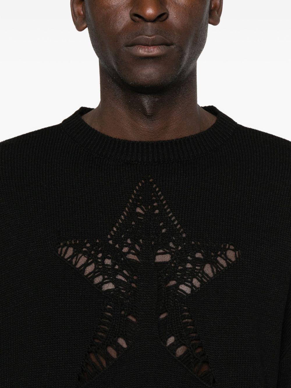 VISION OF SUPER Felpa girocollo nera 