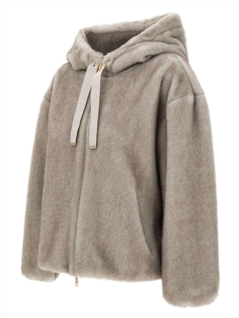 HERNO Ecopelliccia con cappuccio 