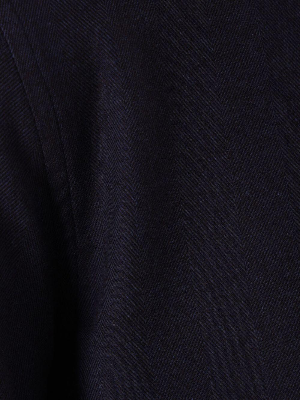 BRUNELLO CUCINELLI Camicia a maniche lunghe in misto cotone blu 