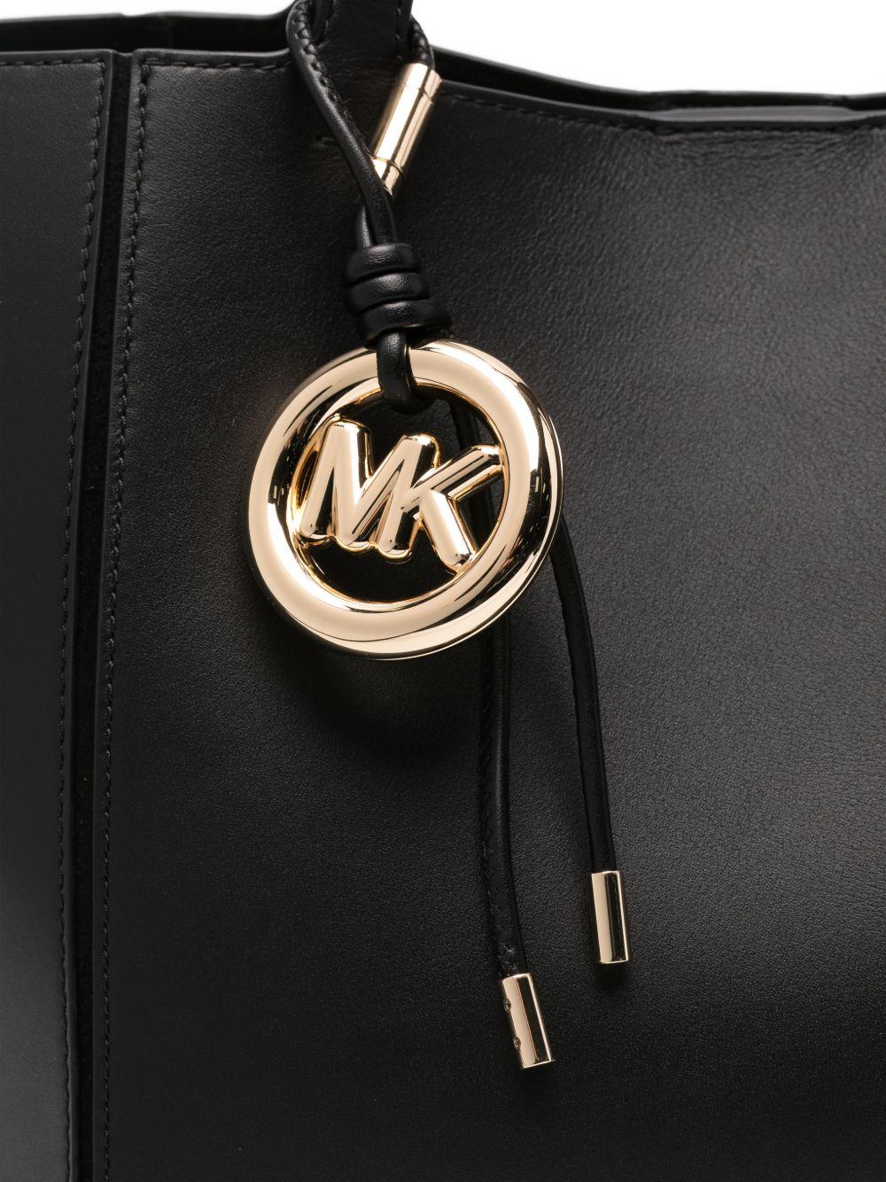 MICHAEL KORS Borsa a spalla nera con logo 